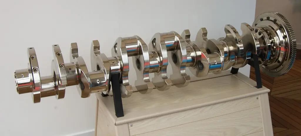 Machined engine crankshaft